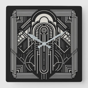 Relógio Quadrado Art Deco