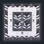 Relógio Quadrado Art deco<br><div class="desc">design de relógio do excelente. Você vai adorar como os outros. Esteja livre para usar este design para outro produto que você quiser ou para personalizar e adicionar seu texto. Siga-me para mais. Obrigado. Tenha um bom dia.</div>