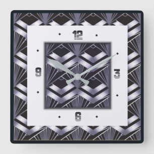 Relógio Quadrado Art deco