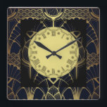 Relógio Quadrado Art Deco<br><div class="desc">design de relógio do excelente. Você vai adorar como os outros. Esteja livre para usar este design para outro produto que você quiser ou para personalizar e adicionar seu texto. Siga-me para mais. Obrigado. Tenha um bom dia.</div>