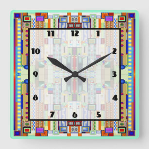 Relógio Quadrado Art Deco 2