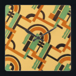 Relógio Quadrado Art Deco Design nº 7 em Emporio Moffa<br><div class="desc">Vintage Art Deco design.</div>