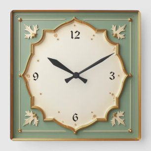 Relógio Quadrado Art Deco Mint