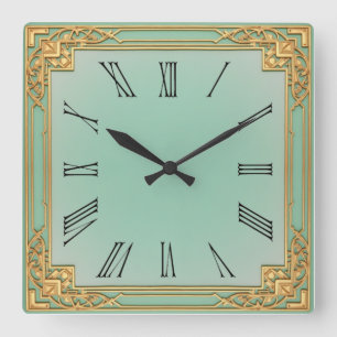 Relógio Quadrado Art Deco Mint