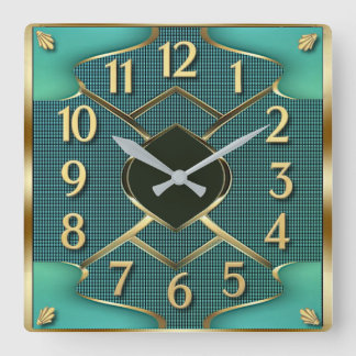 Relógio Quadrado Art Deco Mint
