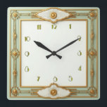 Relógio Quadrado Art Deco Mint<br><div class="desc">design de relógio do excelente. Você vai adorar como os outros. Esteja livre para usar este design para outro produto que você quiser ou para personalizar e adicionar seu texto. Siga-me para mais. Obrigado. Tenha um bom dia.</div>
