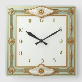 Relógio Quadrado Art Deco Mint