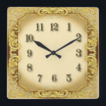 Relógio Quadrado Art Deco Vintage<br><div class="desc">design de relógio do excelente. Você vai adorar como os outros. Esteja livre para usar este design para outro produto que você quiser ou para personalizar e adicionar seu texto. Siga-me para mais. Obrigado. Tenha um bom dia.</div>