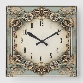 Relógio Quadrado Art Deco Vintage