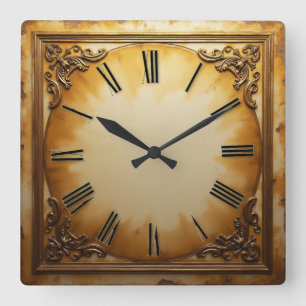 Relógio Quadrado Art Deco Vintage