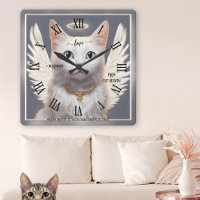 Arte fina de anjo gato guardião