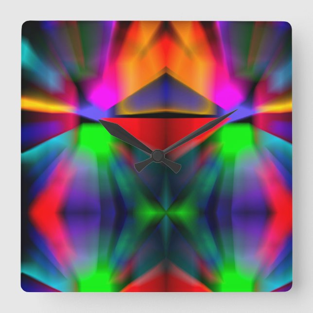 Relógio Quadrado Arte moderna (Frente)