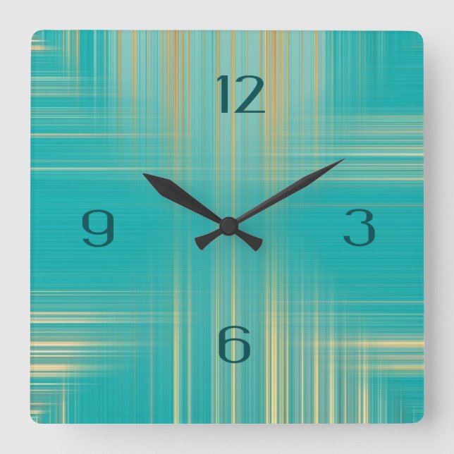 Relógio Quadrado Arte moderna (Frente)
