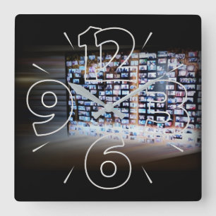 Relógio Quadrado Atravessando fronteiras online