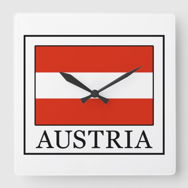 Relógio Quadrado Áustria (Frente)