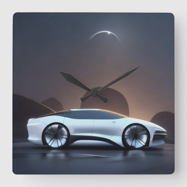 RELÓGIO QUADRADO AUTO CAR (Frente)