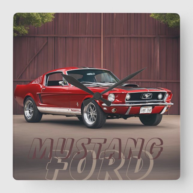 RELÓGIO QUADRADO AUTO CAR (Frente)