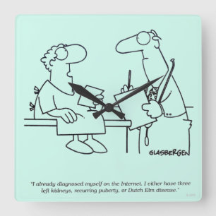 Relógio Quadrado Autodiagnóstico