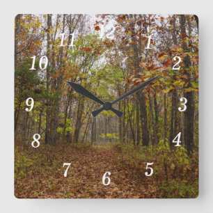 Relógio Quadrado Autumn Bliss Wall Clock