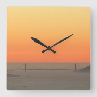 Relógio Quadrado aWorld2Celebrate: The Golden Hour