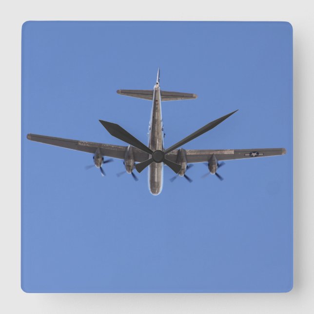 Relógio Quadrado B-29 Bomber Doc clock (Frente)