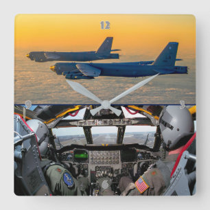 RELÓGIO QUADRADO B-52H ESTRATOFORTRESS