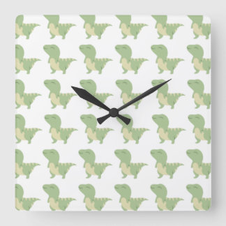Relógio Quadrado Baby Dinosaur Design