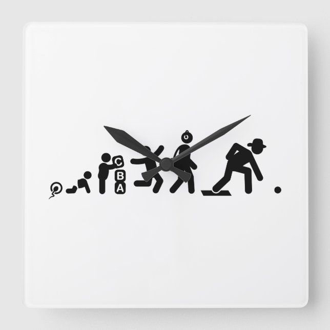 Relógio Quadrado Bacia do gramado (Frente)