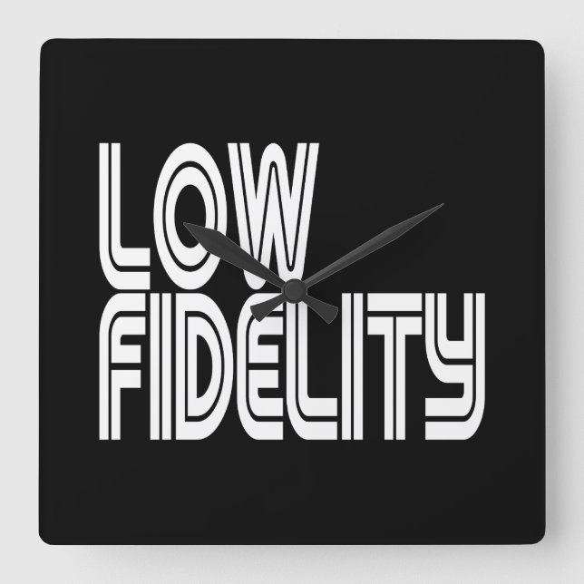 Relógio Quadrado Baixa Fidelidade (Frente)
