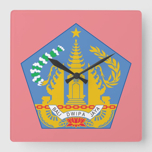 Relógio Quadrado Bali, Indonésia (Lesser Sunda Islands) (Frente)