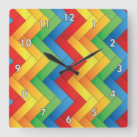 Bandas Zig-Zag Coloridas Lado a Lado