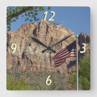 Bandeira Americana no Parque Nacional de Zion I