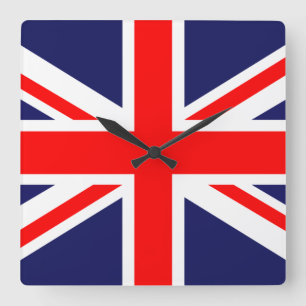 Relógio Quadrado bandeira da União - Reino Unido