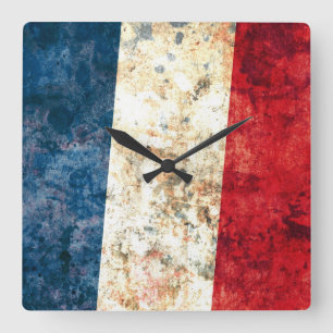 Relógio Quadrado Bandeira de France
