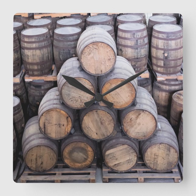 Relógio Quadrado Barris de Rum Exclusivos (Frente)