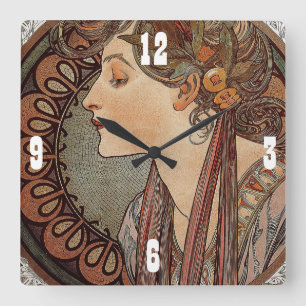 Relógio Quadrado Beautjful, vintage, art deco, pulso de disparo de