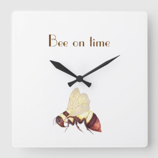 Relógio Quadrado Bee On Time