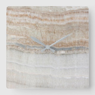 Relógio Quadrado beige chinês moderno minimalista do que cinza bran