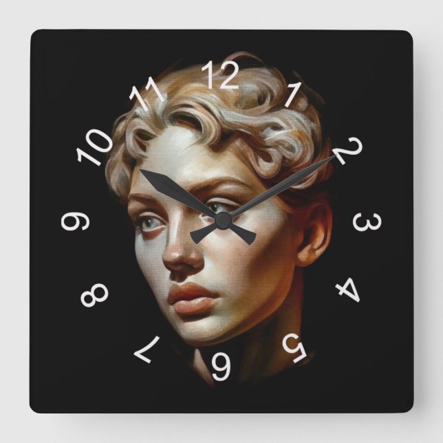 Relógio Quadrado Bela (Frente)