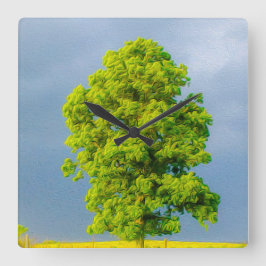 Relógio Quadrado Beleza na Tempestade