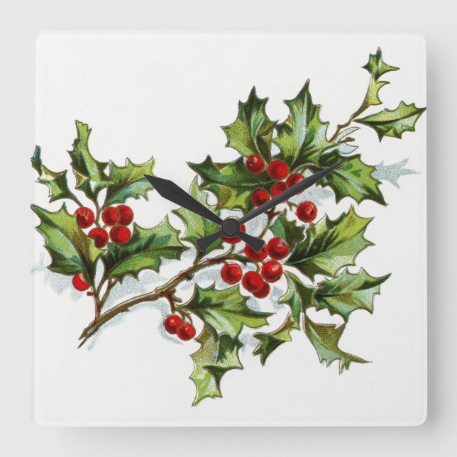 Relógio Quadrado Berries001 (Frente)