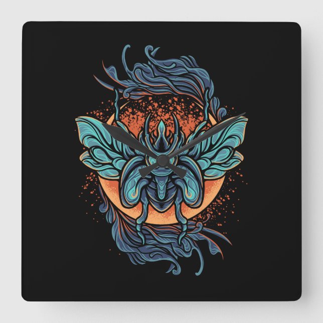 Relógio Quadrado Besouro (Frente)