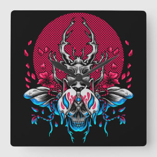 Relógio Quadrado Besouro