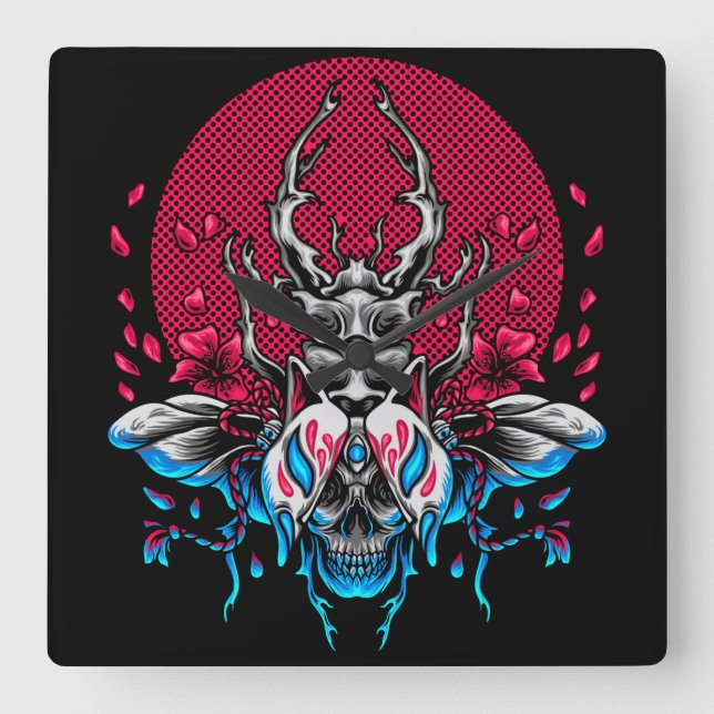 Relógio Quadrado Besouro (Frente)