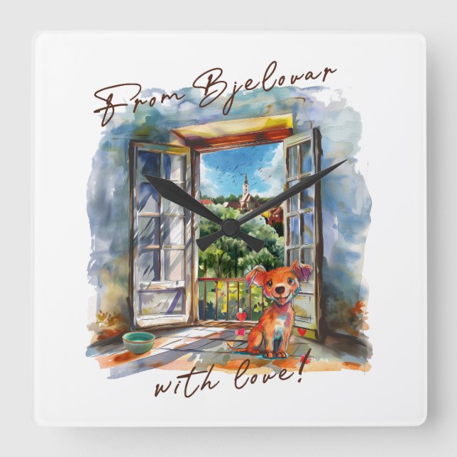 Relógio Quadrado Bjelovar (Frente)