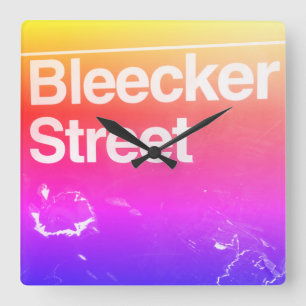 Relógio Quadrado Bleecker Street, Greenwich Village, Manhattan NYC