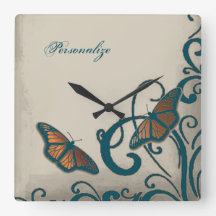 Bloqueio de Parede da Borboleta Teal