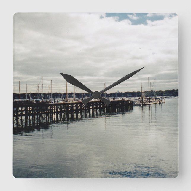Relógio Quadrado Boat Dock (Frente)