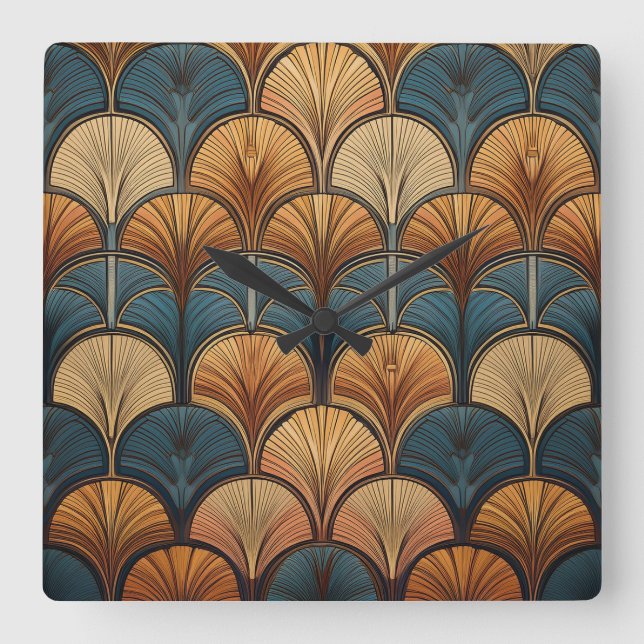 Relógio Quadrado Bohemian art clock (Frente)