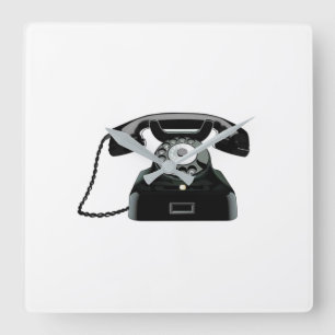 RELÓGIO QUADRADO **BOM TELEFONE DE VELHOS DIAS**